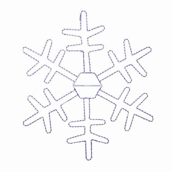 Celebrations LED Blue Snowflake Silhouette 18 in. Hanging Decor