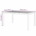 thumbnail image 4 of vidaXL 3 Piece Outdoor Dining Set with Cushions Solid Wood Acacia, 4 of 5