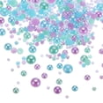 thumbnail image 1 of Uxcell 60g Perlas y Rhinestones de Fondo Plano 3mm-10mm para Manualidades, Azul Claro, 1 of 6