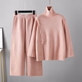 thumbnail image 2 of Lindreshi Pj Sets for Woman Women Winter Knit Long Sleeved Pants Shirt Casual Two Piece Suit, 2 of 8