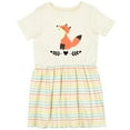 thumbnail image 3 of Inktastic Fox for Girls Woodland Animal Girls Toddler Dress, 3 of 5