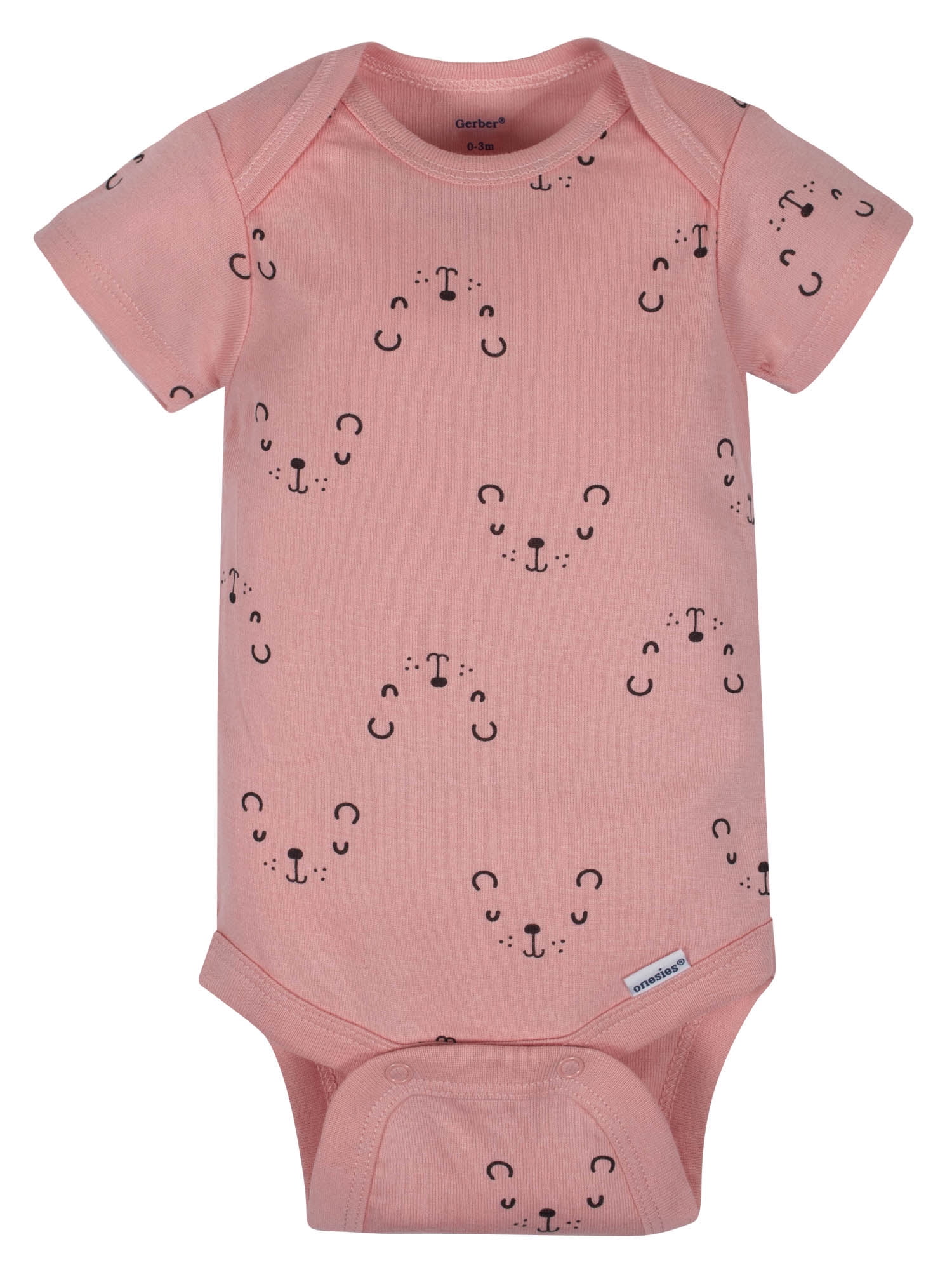 Organic Cotton Short Sleeve Onesies Bodysuits, 3Pk (Baby Girl)