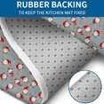 thumbnail image 4 of Gray Christmas Santa Pattern Bathroom Rugs Sets 3 Piece,Toilet Cover Set,Absorbent Non Slip Bathroom Mats Sets with U-Shaped Contour Rug Toilet Rug Set, 4 of 5