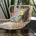 thumbnail image 2 of Amrita Sen Friendship Bouquet Throw Pillow in Gray Green Pink Blue 18x18, 2 of 5