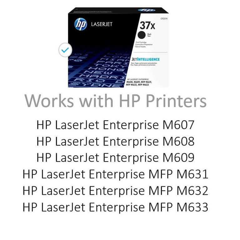 HP 37X (CF237X) Toner Cartridge, Black High Yield - Walmart.com HP 37X (CF237X) Toner Cartridge, Black High Yield - Walmart.com