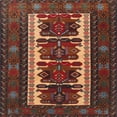 thumbnail image 1 of Ahgly Company Indoor Square Traditional Saffron Red Persian Area Rugs, 5' Square, 1 of 6