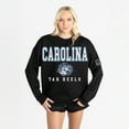 thumbnail image 4 of Women's Gameday Couture Black North Carolina Tar Heels Oversized Level Up Black Label Premium Sweatshirt, 4 of 6