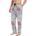 thumbnail image 5 of GZHJMY Mandala Print Men's Pajama Pants, Soft and Comfortable Lounge Sleep Bottoms with Pockets, Men's Sleepwear with Custom Print, Large, 5 of 7