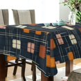 thumbnail image 5 of Yayeee Tablecloths 60" x 60" Rectangle Wrinkle Resistant Party Table Cover, Orange Checkered Pattern, 5 of 8