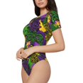 thumbnail image 3 of Picia Mardi Gras7 Womens One Piece Swimsuits Modest Tummy Control Bathing Suits Lace Up Slimming Swim Suit-XX-Large, 3 of 9
