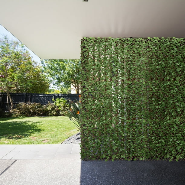 Costway 3PC Artificial Leaf Faux Ivy Privacy Fence Screen Expandable