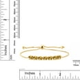 thumbnail image 2 of Gem Stone King 2.24 Ct Round Yellow Citrine 18K Yellow Gold Plated Silver Bracelet for Women, 2 of 3