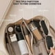 thumbnail image 3 of Large Capacity Waterproof Makeup Bag in Blue Pu Leather for Travel, 3 of 5