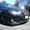 thumbnail image 4 of Ikon Motorsports Front Bumper Lip, Compatible with 2006-2008 Lexus IS250 IS350 PM Style Unpainted Black PU Air Dam Chin Spoiler Protector Splitter, 4 of 8