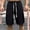 (New10)Black, variant on Thousandth Men's Casual Shorts Lightweight Loose Fit Soft Breathable Knit Lounge Shorts with Drawstring Elastic Waist Relaxed Summer Beach Pants