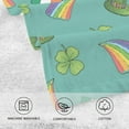 thumbnail image 4 of SKYSONIC 2pcs St. Patrick's Day Cotton Hand Towels Absorbent Bath Towel Decorative Fingertip Towels for Bathroom Gym Spa Hotel Beach,16 x 28 inch, 4 of 7