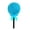 Blue, variant on 2. Portable Body Powder Puff with Long Handle, Lollipop Cosmetic Applicator for Face & Under Eye Makeup