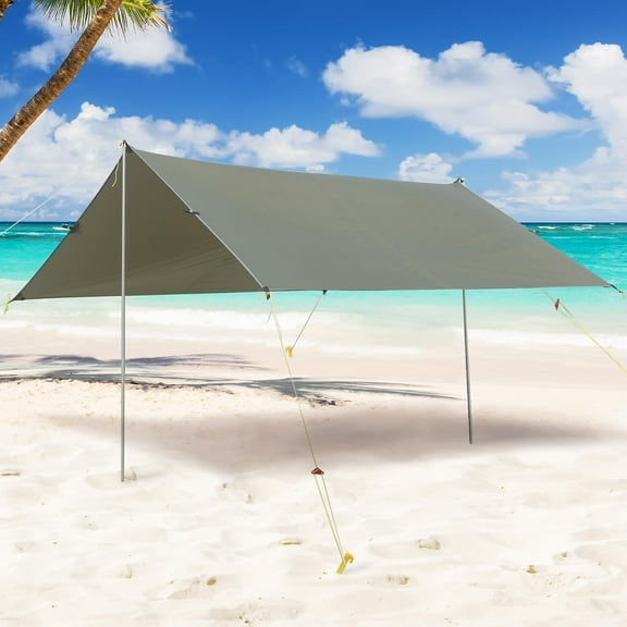 Towallmark Camping Tent Tarp 13.1x9.2 ft – Lightweight, Durable, Waterproof Hammock Tent Cover for Outdoor Adventures