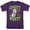 Purple, variant on Ghost Unisex Adult T-Shirt, Charcoal, Large