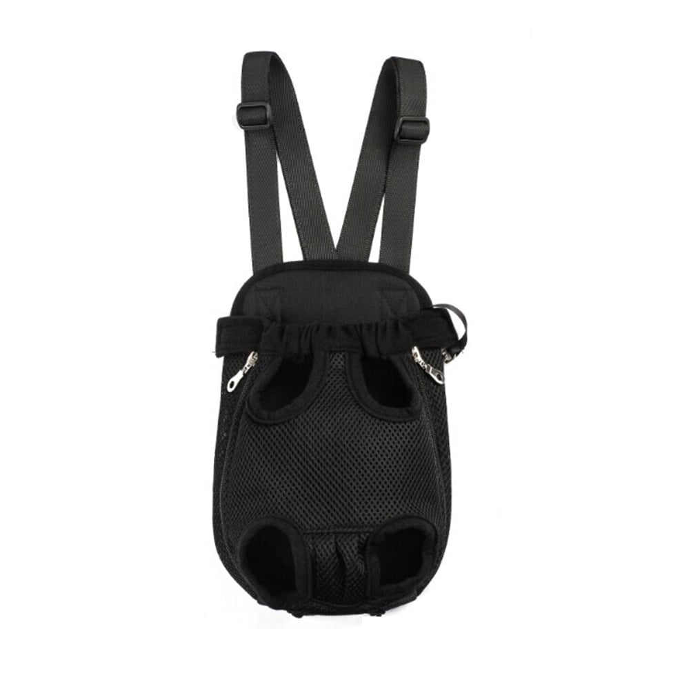 Portable Pet Dog Carrier Front Pack Chest Pack Size M (Black