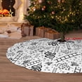 thumbnail image 6 of Sikiie Hand Drawn Snake 30-48 inches {designName} Print Christmas Tree Skirt Snowman Xmas Tree Skirt with Edge Christmas Decorations for Holiday Party48", 6 of 7