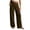 Brown, variant on Tsesme Women’s Elastic Waist Faux Jeans Straight Leg Pull on Denim-like Pants, Loose Casual Trousers with Pockets