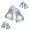 Gray, white, green ,blue, variant on Amplim Noise Protecting Soft Silicone Earplugs for Hearing Protection, White