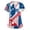 01-Blue, variant on Medical Scrub Tops for Women 250 Anniversary USA 4th of July V-Neck Scrubs Shirts Short Sleeve Patriotic Nurse Uniform with Pockets 01-Red M