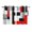 Black Red, variant on Red Black Kitchen Curtains Short 45 Inch Length, Abstract Geometric Grey White Middle Century Grommet Top Bedroom Living Room Curtains, Light Filtering Cafe Curtain Drapes 2 Panels Set 84''x45''