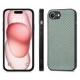 thumbnail image 3 of Designed for iPhone 16e Folding Case, Carbon Fiber Texture + TPU, Shockproof Lightweight Slim Drop Protection Cover for iPhone 16e, Green, 3 of 11