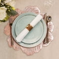 thumbnail image 5 of Elegant Round Floral Placemats 15x15 Inches Set of 4, Glossy Finish Easy Clean Table Mats for Daily Use, 5 of 8