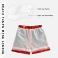 thumbnail image 5 of Kids' Beach Pants Comfortable Swim Trunks Red Flashing Pattern Shorts for Pool Vacation and Lounge Wear X-Large, 5 of 8