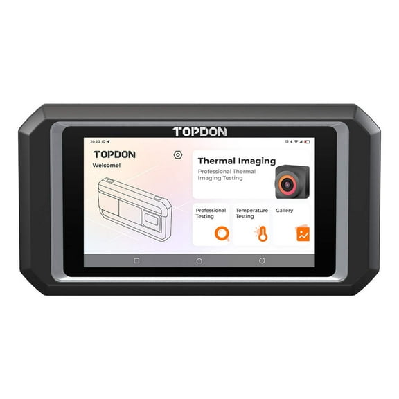TOPDON TC003 - 56X192 IR Resolution 5" Touch Screen Thermal Imaging Camera with Secondary Analysis, Dual-Light Thermal Imager with Bluetooth and 2 MP Visual Camera,-4°F~1022°F