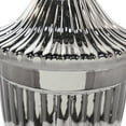 thumbnail image 4 of DecMode 12" x 32" Silver Ceramic Tall Decorative Jars with Grooves, 1-Piece, 4 of 11