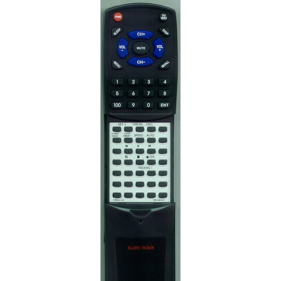 Replacement Remote for BROKSONIC RT076R0AJ100, 076R0AJ100, BHSA6687CTTCT, VHSA6687CTTC