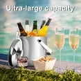 thumbnail image 5 of Sunmeyke Double Wall Stainless Steel Insulated Ice Bucket(3.7 Quarts), with Lid Strainer and Tongs, Great for Cocktail Bar and Parties, 5 of 5