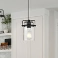 thumbnail image 6 of Nuvo Lighting Antebellum 1-Light Mini Pendant Fixture Matte Black Finish with Clear Glass - N/A, 6 of 8
