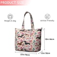thumbnail image 4 of Dachshund and Flower Travel Tote Bags for Women Carry On,Large Weekender Bags for Women Travel,Multi Functional Duffle Bag for Work,Shopping,Sports, 4 of 5