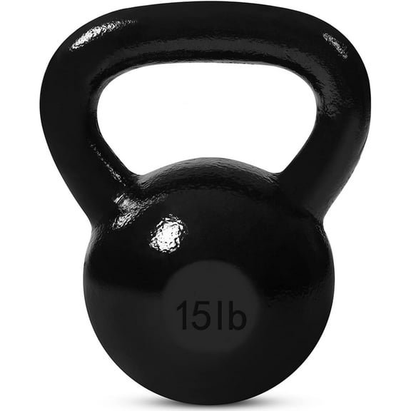 JFIT Kettlebell Weights Cast Iron, 15 LB