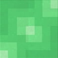 thumbnail image 1 of Ahgly Tapis d'Intérieur Lavable en Machine Carré Transitionnel Vert Néon, 7 Pieds Carré, 1 of 7