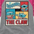 thumbnail image 3 of Toy Story 4 - Ohh The Claw - Toddler & Youth Girls Raglan Graphic T-Shirt, 3 of 5