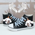 thumbnail image 1 of Kuromi Cinnamon Dog Melody primavera y verano lindos zapatos de lona altos combinables para estudiantes femeninas zapatillas informales con grafiti, 1 of 5