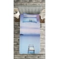 thumbnail image 3 of Ambesonne Landscape Quilted Bedspread Set 2 Pcs, Bolsena Lake in Italy, Twin Size, Pale Blue Lilac, 3 of 3