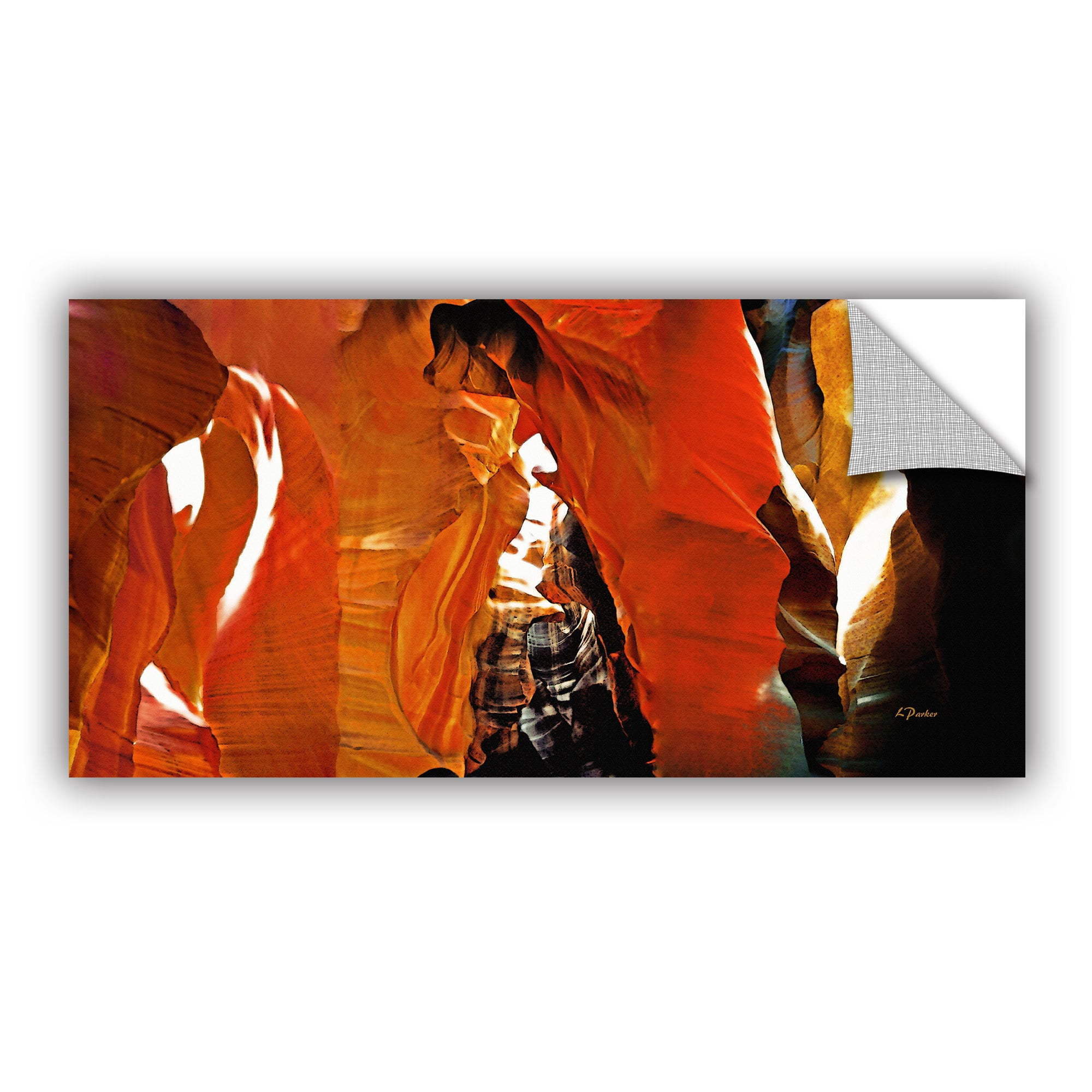 ArtAppealz Linda Parker "Slot Canyon Light From Above 5" Removable Wall Art
