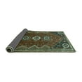 thumbnail image 2 of Ahgly Company Indoor Round Persian Turquoise Blue Traditional Area Rugs, 3' Round, 2 of 4