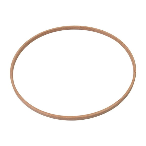 QccHieUs 3 Pieces Wreath Rings DIY Craft Hoops Wooden Floral Hoops for Wall Hanging Craft 9.5inch