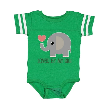 

Inktastic Loved by My Gigi Grandma Gift Baby Boy or Baby Girl Bodysuit