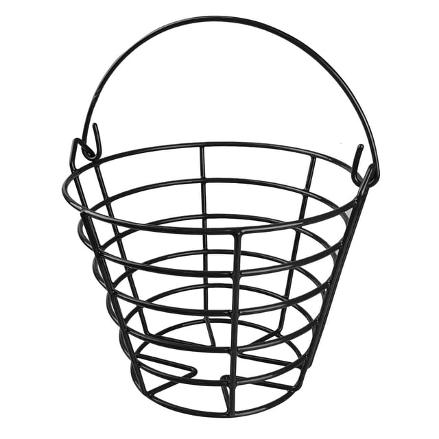 Cesta metálica para campo de golf KOFULL, con capacidad para 50 pelotas con asa