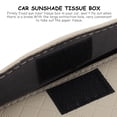 thumbnail image 2 of Caja de pañuelos para coche, soporte de cuero artificial para visera de funda, reposacabezas brillante para mujer, 2 piezas, 2 of 6