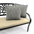 thumbnail image 4 of Jordan Manufacturing 16" x 16" Hatch Black Chevron Square Outdoor Throw Pillow (2 Pack), 4 of 11